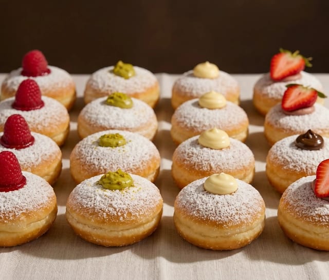 6 Pcs Mini Bomboloni.