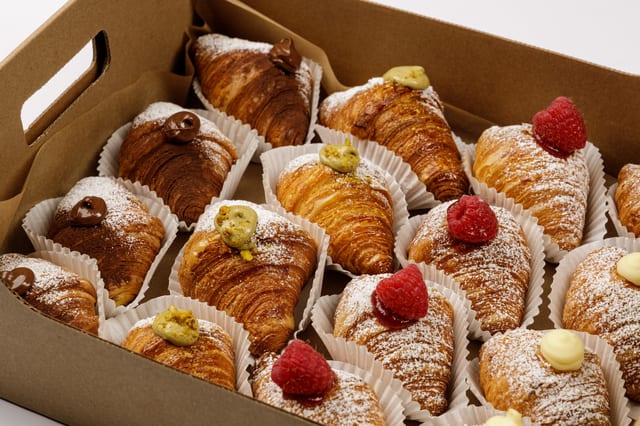 6 Pcs Big Croissants/Donuts.