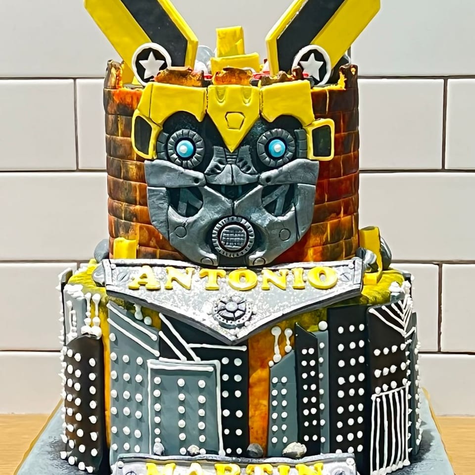 Transformers themed cake