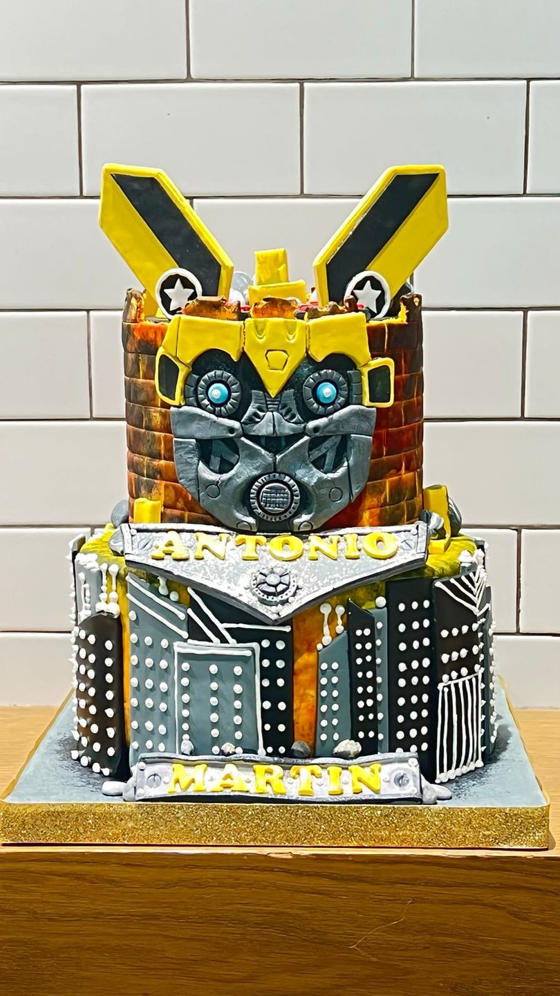 Transformers themed cake