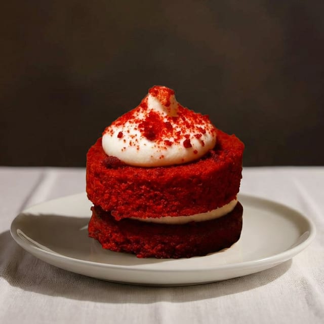 Red Velvet Cake Slice GF.