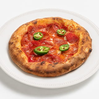 Spicy Salami and Jalapeno Pinsa(Pizza)