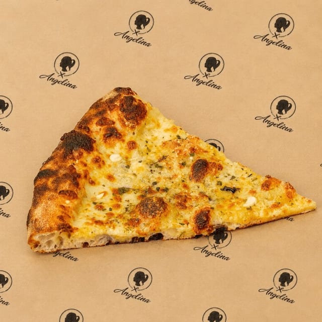 Four Cheese Pizza - Slice.