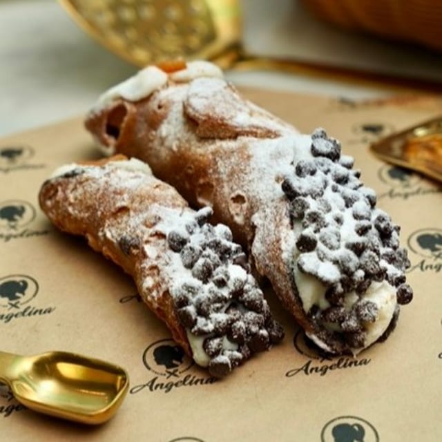 Mini Strawberry Cannoli.