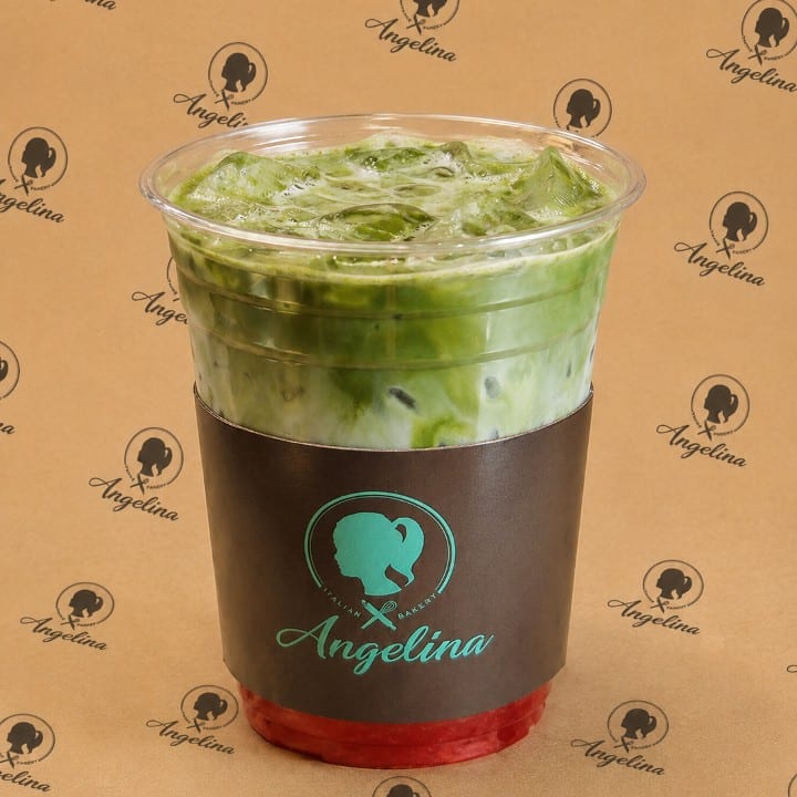 Iced Strawberry Matcha.