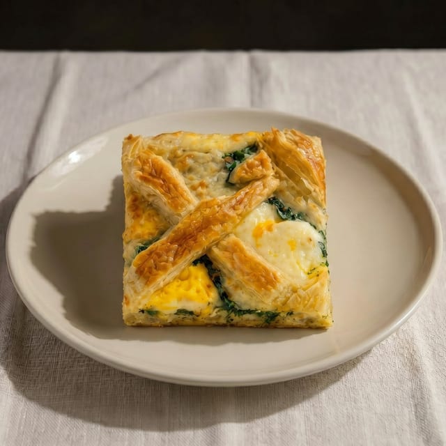 Egg & Spinach Focaccia.