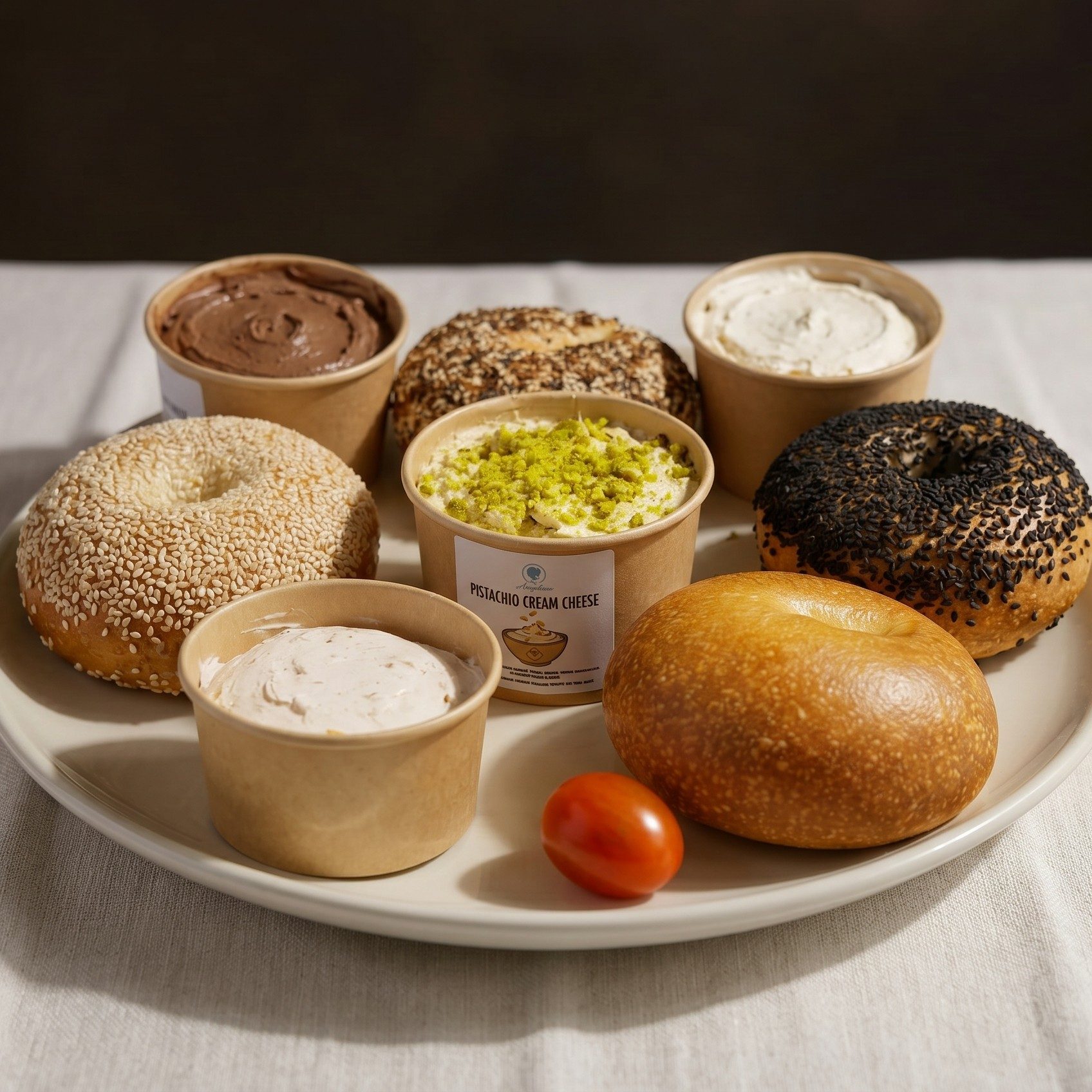 1/2 Dozen Bagels + 150gr Cream Cheese Spread.