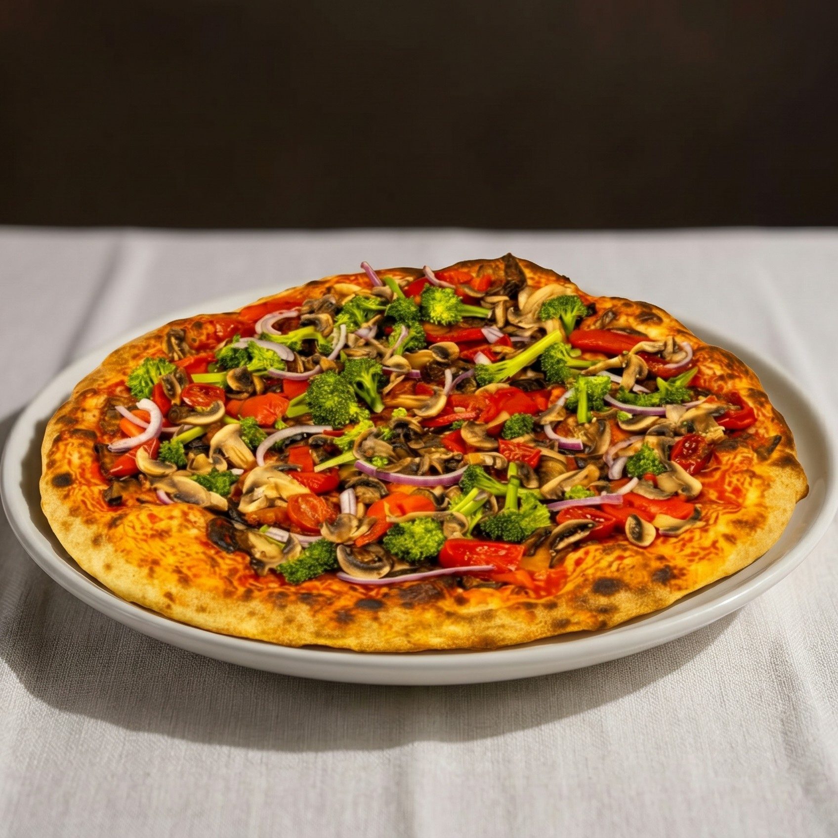 Roasted Veggie "Supreme" Pizza.