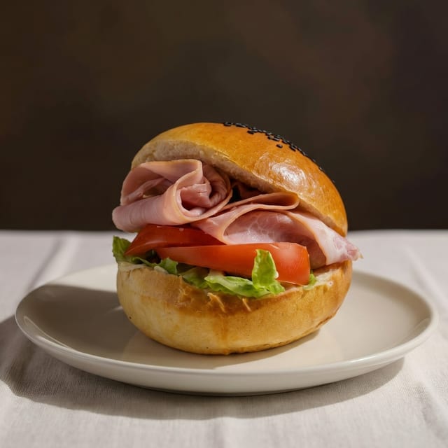 Ham, Tomato & Cheese Croissant.