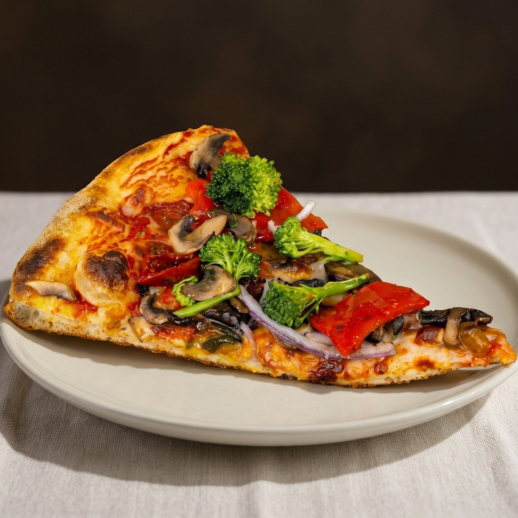 Roasted Veggie "Supreme" Pizza - Slice.
