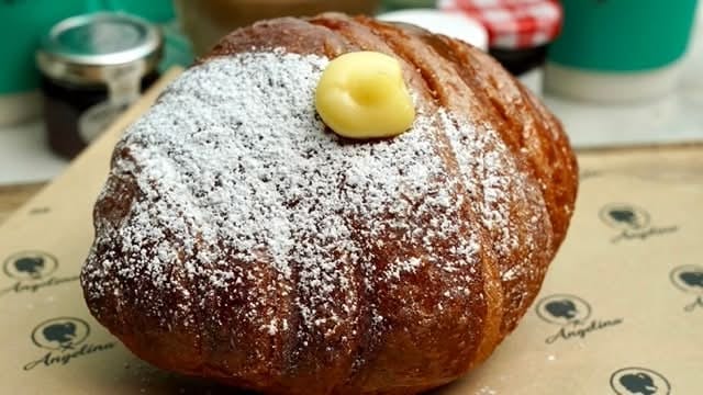 Raspberry Chantilly Rolly Croissant.