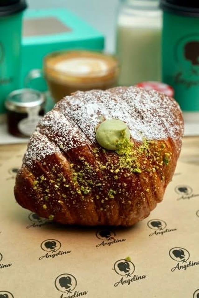 Pistachio Rolly Croissant.