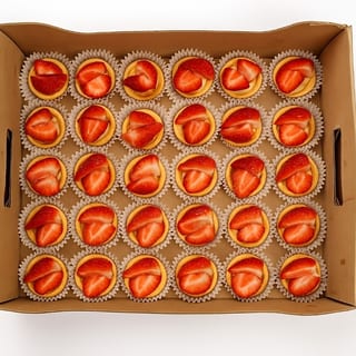 Strawberry Baby Fruit Tart Platter