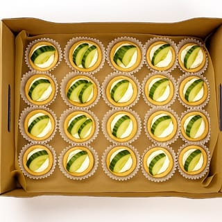 Cucumber Baby Tart Platter
