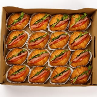 Salmon Baby Croissant Sandwich Platter