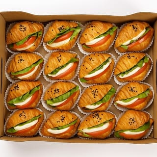 Prosciutto Baby Croissant Sandwich Platter