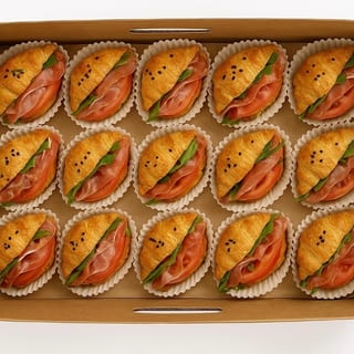 Prosciutto Baby Croissant Sandwich Platter