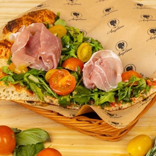 Prosciutto and Arugula Pizza - Slice