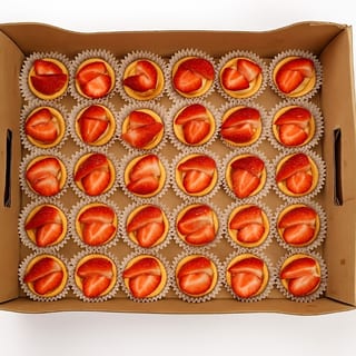 Strawberry Baby Fruit Tart Platter
