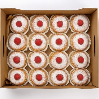 Raspberry Baby Bomboloni Platter