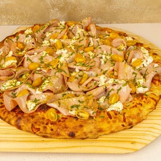 Mortadella and Burrata Pizza - Whole