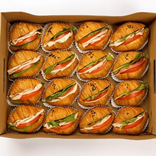 Turkey Baby Croissant Sandwich Platter