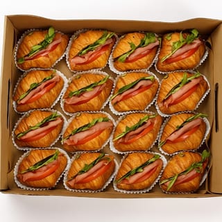 Salmon Baby Croissant Sandwich Platter