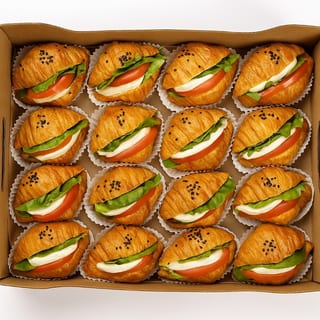 Caprese Baby Croissant Sandwich Platter