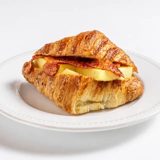 Bacon egg croissant