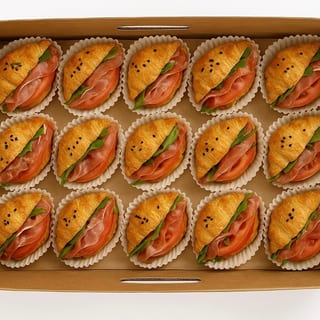 Prosciutto Baby Croissant Sandwich Platter