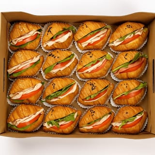 Turkey Baby Croissant Sandwich Platter