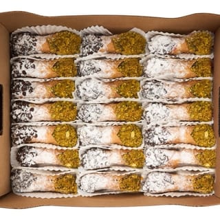 Pistachio Baby Cannoli Platter